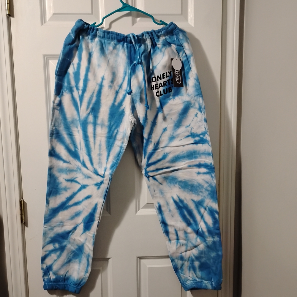 Blue Tie-Dye Joggers by